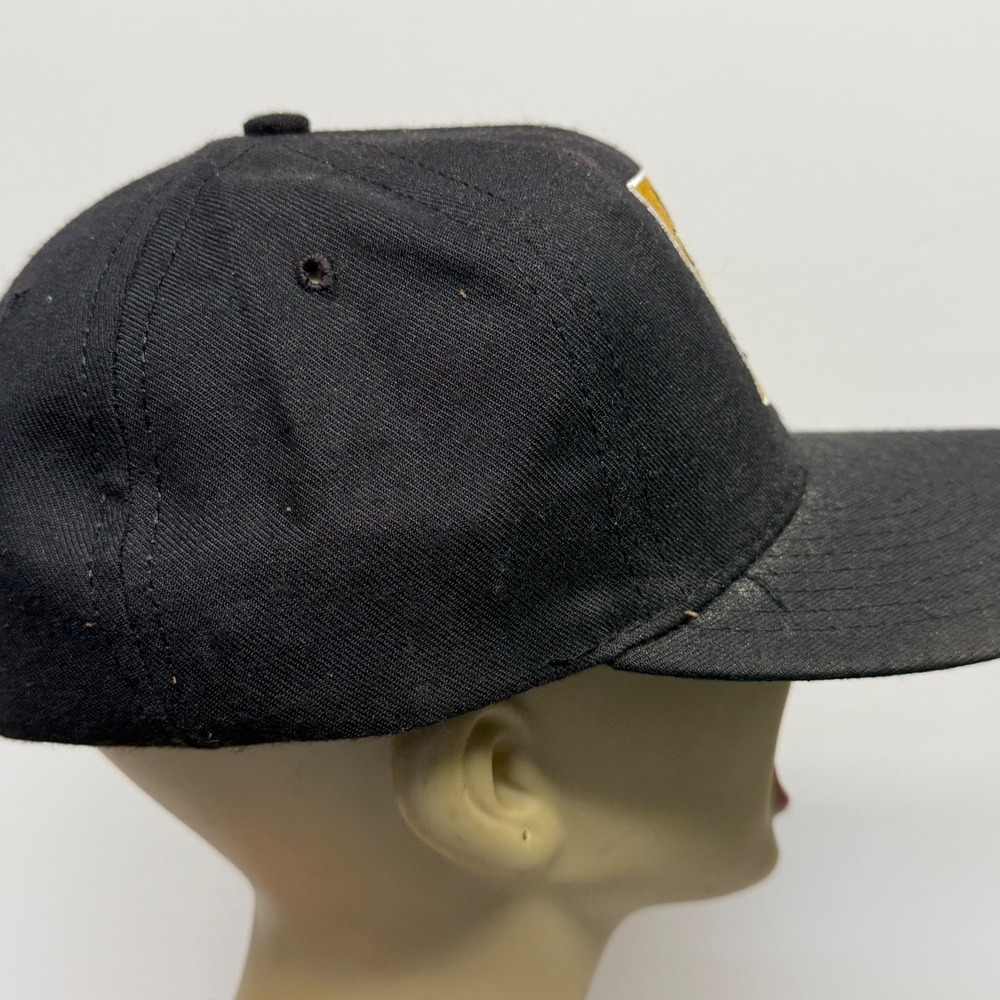 Vintage New Orleans Saints Starter Hat Fitted 7 1/8 Black NFL The Natural USA - Picture 4 of 5